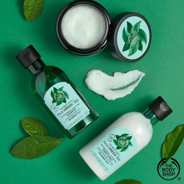 شامپو بادی شاپ طراوت بخش چای سبز فوجی The Body Shop Fuji Green Tea Refreshingly Purifying Shampoo